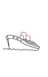 How to draw a boat step by step - Step 5