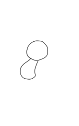 How do you draw mickey mouse step by step - Step 1