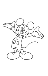 How do you draw mickey mouse step by step - Step 8