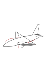 How to draw a airplane step by step - Step 4
