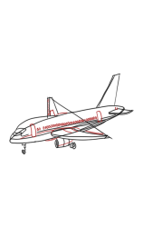 How to draw a airplane step by step - Step 7