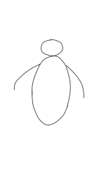 How to Draw a Penguin Step by Step - Step 1