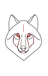 How to draw a wolf easy step by step - Step 4