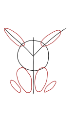 How to draw pikachu step by step - Step 2
