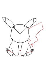 How to draw pikachu step by step - Step 5