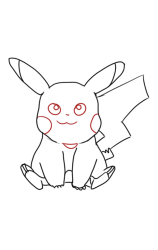How to draw pikachu step by step - Step 6