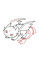 How to draw a dragon easy step by step - Step 9