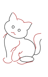 How do you draw a cat step by step - Step 3