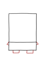 How to draw spongebob step by step - Step 2