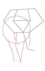How to draw an elephant easy step by step - Step 2