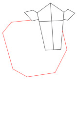 How to draw cattle step by step - Step 2