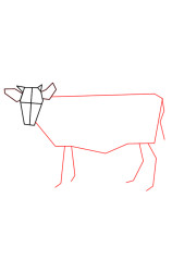 How do you draw a cow step by step - Step 3