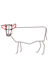 How do you draw a cow step by step - Step 5