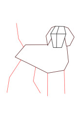 How to draw a dog easily step by step - Step 3