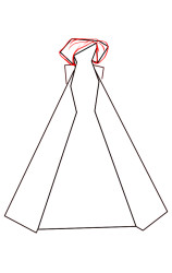 How to draw a dress step by step - Step 5