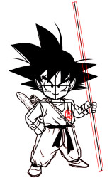 How to draw a goku - Step 9