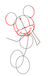 How to draw minnie mouse step by step - Step 3