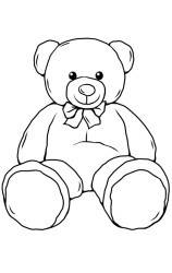 How to draw teddy bear step by step - Step 10
