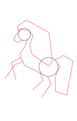 Step by step how to draw a unicorn - Step 2