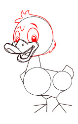 How to draw a duck step by step - Step 4