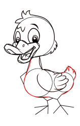 How to draw a duck step by step - Step 6