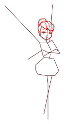 How to draw a fairy step by step - Step 3