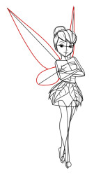 How to draw a fairy step by step - Step 7