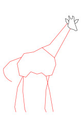 How to draw a giraffe step by step - Step 2