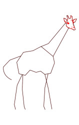 How to draw a giraffe step by step - Step 3