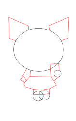How to draw kuromi step by step - Step 2