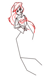 How to draw princess ariel step by step - Step 5