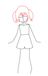 How to draw anime people step by step - Step 2