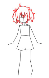 How to draw anime people step by step - Step 3