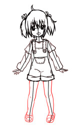 How to draw anime people step by step - Step 7