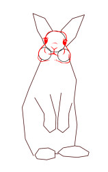 How to draw a bunny easy step by step - Step 3