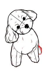 How to draw a puppy dog step by step - Step 6