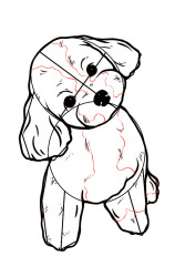 How to draw a puppy dog step by step - Step 7