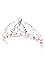 How to draw a crown step by step - Step 2