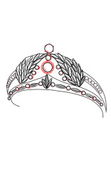 How to draw a crown step by step - Step 6
