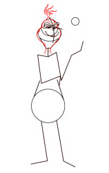 How to draw the Grinch step by step - Step 4