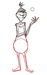 How to draw the Grinch step by step - Step 6