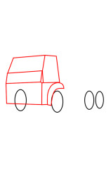 How to draw a lorry step by step - Step 2