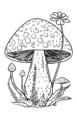 How to draw a mushroom step by step - Step 9