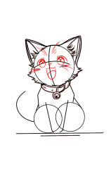 How to draw a kitten step by step - Step 5