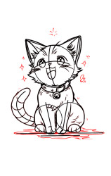 How to draw a kitten step by step - Step 8