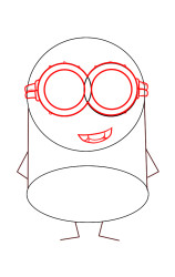 How to draw a minion step by step - Step 3