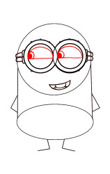 How to draw a minion step by step - Step 4