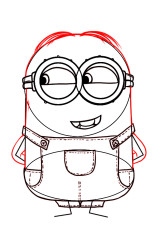 How to draw a minion step by step - Step 6