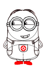 How to draw a minion step by step - Step 7