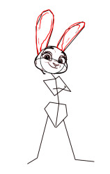 How To Draw Judy Hopps From Zootopia - Step 5